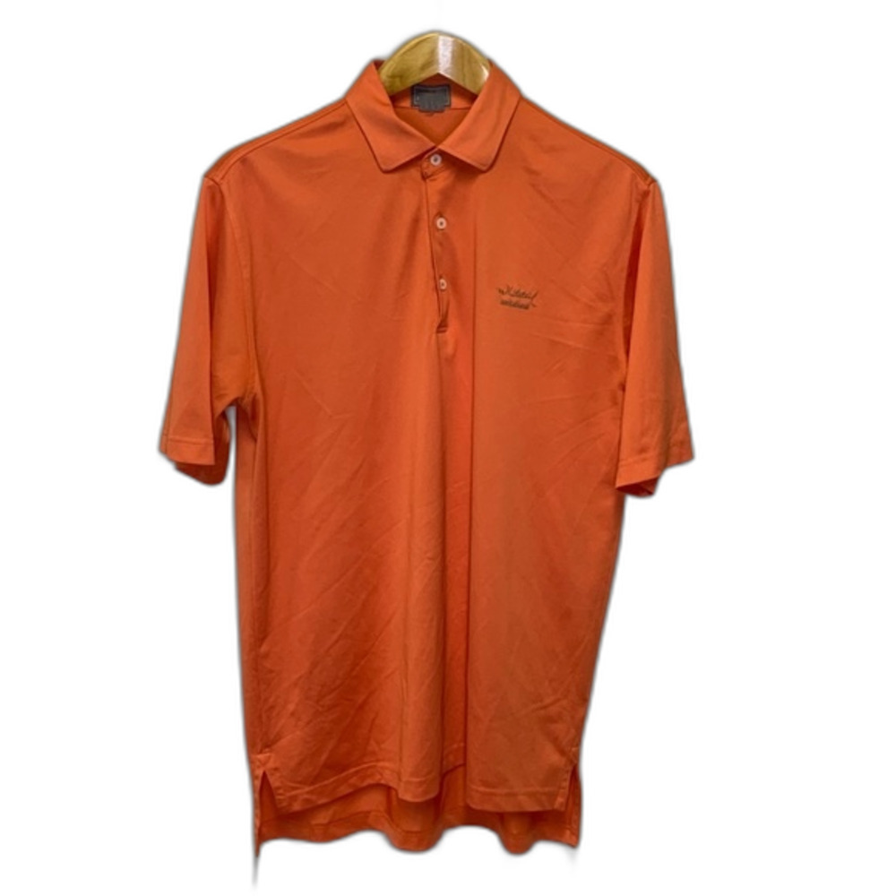 Fennec Orange Performance Short Sleeve Polo Shirt Size M